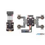 Hot Sales JHEMCU AM32A60 Mini 4in1 ESC 3-6S for RC Drones 45A 60A Am32